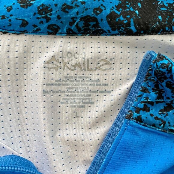 Loco Skailz Savage Mesh Long Sleeve Quarter Zip Shirt Men's Large NEW - Picture 7 of 8